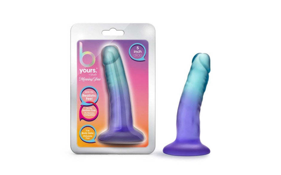 B Yours Morning Dew Realistic Dildo 5 Inch Sapphire Realistic Dildos