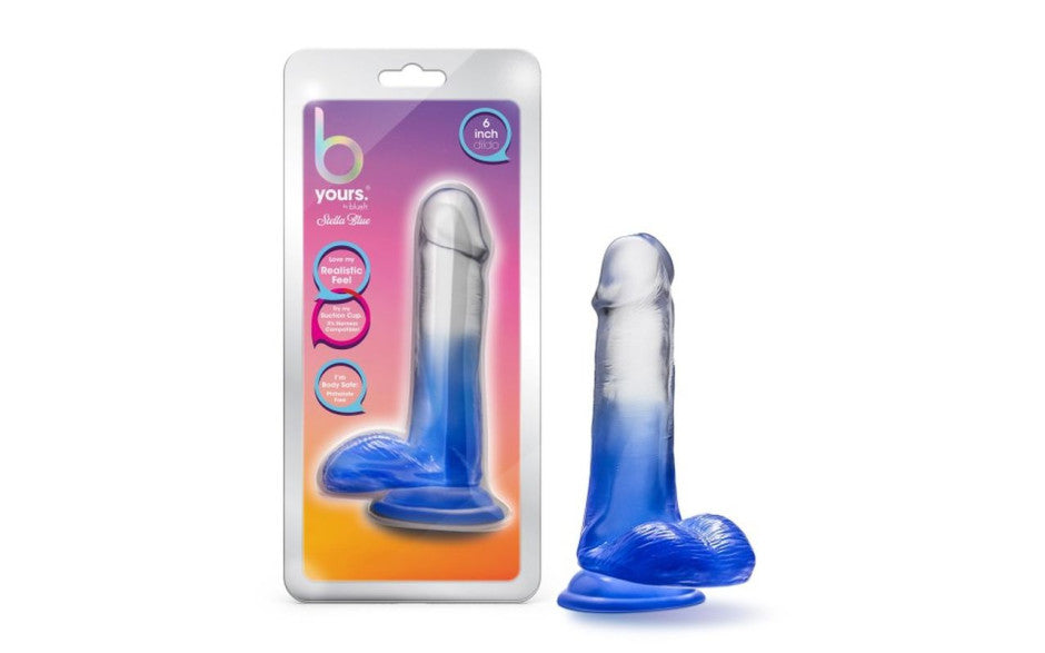 B Yours Morning Dew 6 Inch Realistic Dildo Stella Blue Realistic Dildos