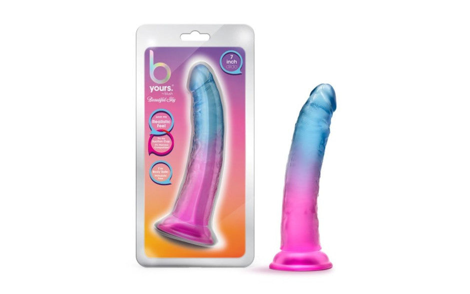 B Yours Beautiful Sky Realistic Dildo 7 Inch Sunset Realistic Dildos