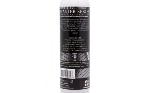 Master Series Jizz Unscented Water Based Lubricant 236ml - Water Based Lubes