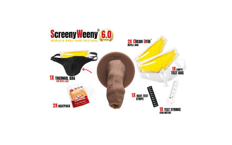 Screeny Weeny 6.0 Uncut Fake Penis - Realistic Dildos