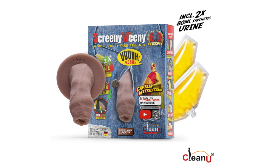 Screeny Weeny 6.0 Uncut Fake Penis Realistic Dildos