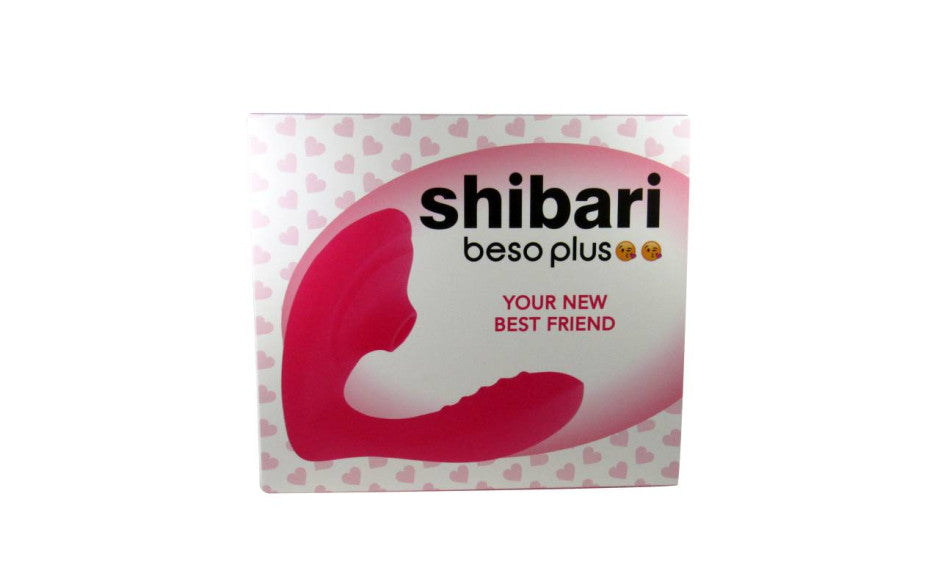 Shibari Beso Plus Air Pulse G Spot & Clitoral Vibrator Pink Clit Ticklers and Pulsators