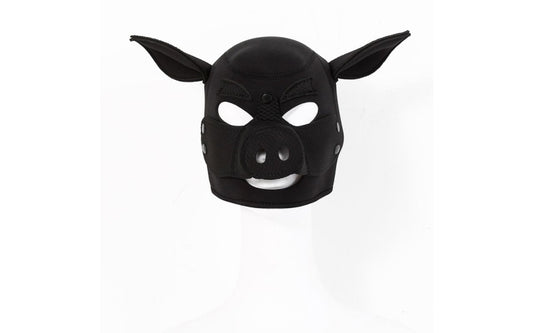 Daytona BDSM Play Neoprene Pig Mask - Bondage Hoods