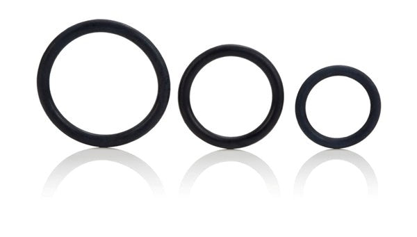 Tri-Rings Black Stretchy Cock Rings