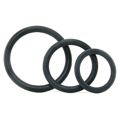 Tri-Rings Black Stretchy Cock Rings