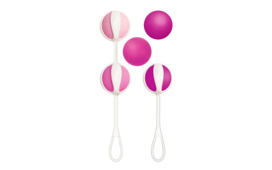 Gvibe Geisha Love Balls 3 Sugar Pink Love Eggs and Kegel Exercisers