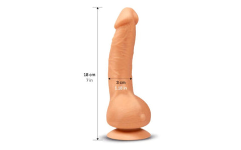 Greal MINI Flesh Realistic Dildo With Suction Cup - Realistic Dildos