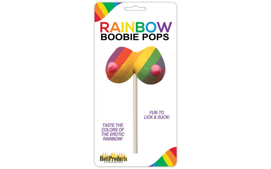 Hott Products Rainbow Boobie Shaped Candy Pop Party Gifts and Novelties