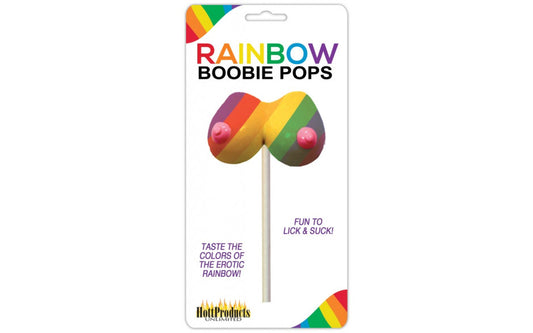 Hott Products Rainbow Boobie Shaped Candy Pop - Party Gifts and Novelties
