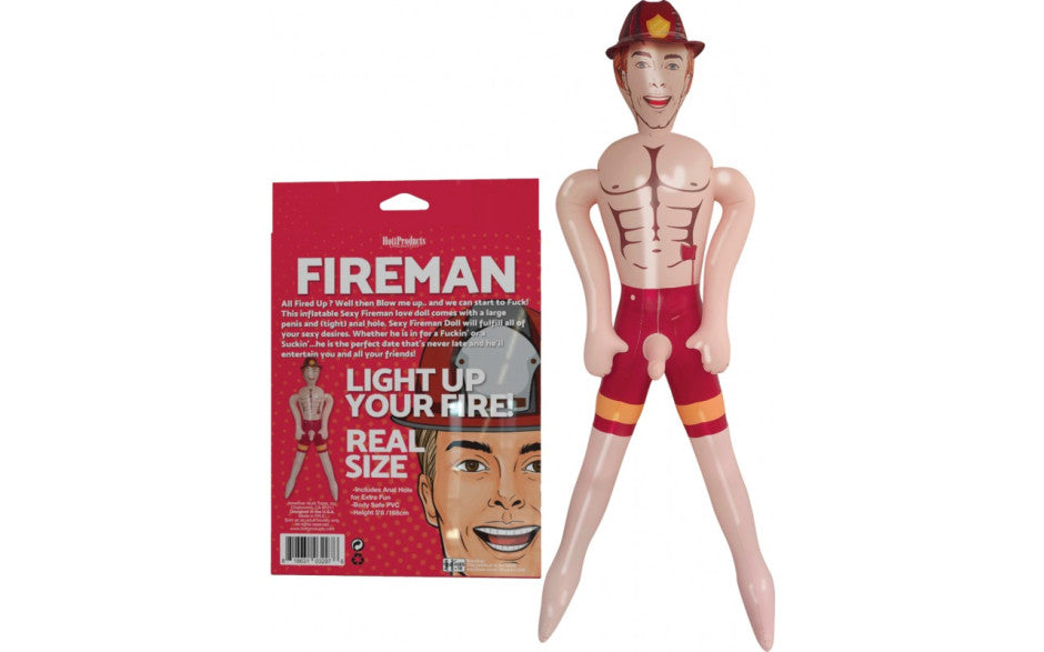 Hott Products Fireman Inflatable Blowup Love Doll Love Dolls