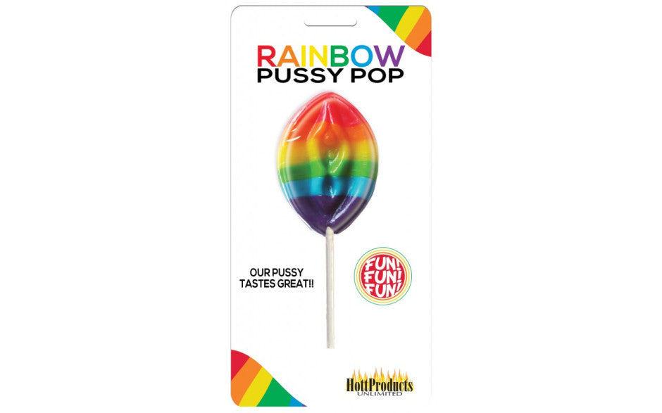 Hott Products Rainbow Pussy Shaped Lollipop Party Gifts and Novelties