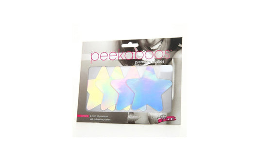 Peekaboo Iridescent Stars Sexy Nipple Pasties Fancy Dress Ups