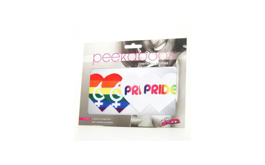 Peekaboo Pride Hearts Sleek & Sexy Nipple Pasties Fancy Dress Ups