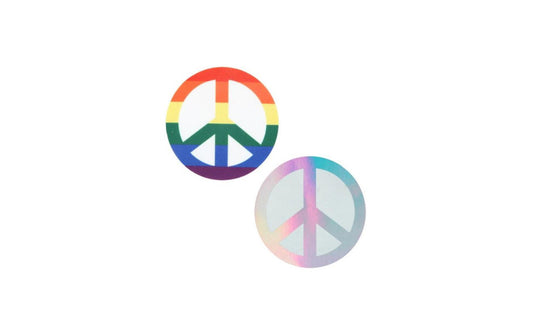 Peekaboo Pride Peace Sign Sleek & Fashionable Pasties - Fancy Dress Ups