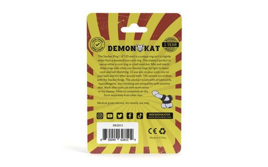 Demon Kat Stacker Stretchy Silicone Cock Ring - Stretchy Cock Rings