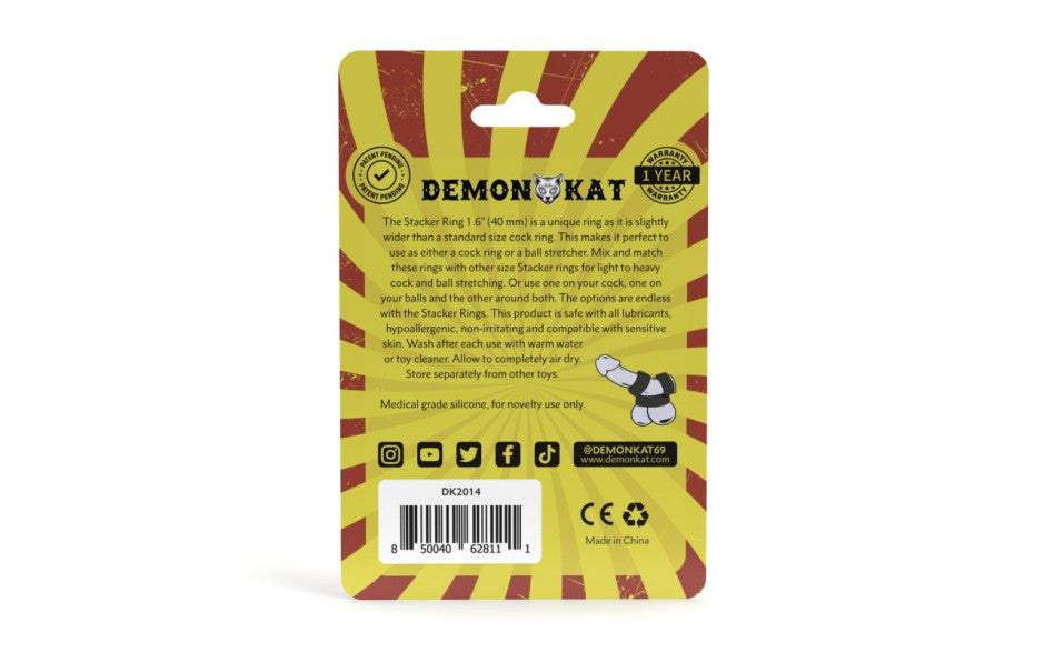 Demon Kat Stacker Stretchy Silicone Cock Ring Stretchy Cock Rings
