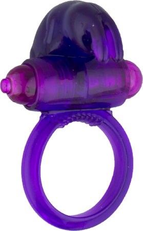 Ultra Soft Rabbit Cock Ring Lavender Vibrating Cock Rings