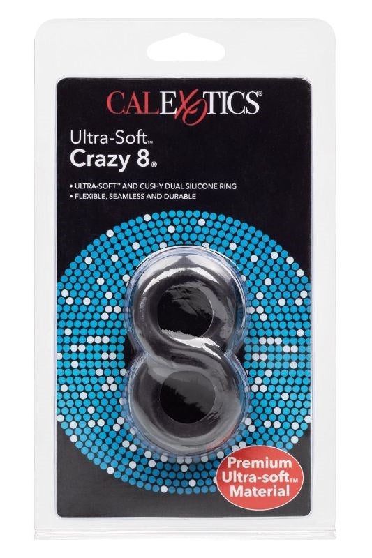 Ultra-Soft Crazy 8 Stretchy Cock Rings