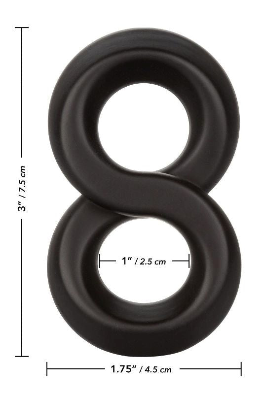 Ultra-Soft Crazy 8 Stretchy Cock Rings