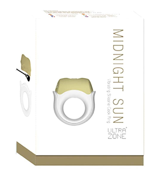 UltraZone Midnight Sun Vibrating Silicone Cock Ring - Cock Rings