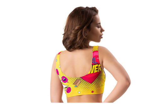 Mememe Lingerie Comics Insta Sexy Womens Crop Top Bras and Bra Sets