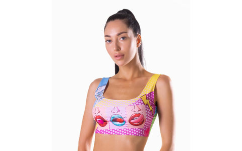 Mememe Lingerie Comics Hot Sexy Womens Crop Top - Bras and Bra Sets