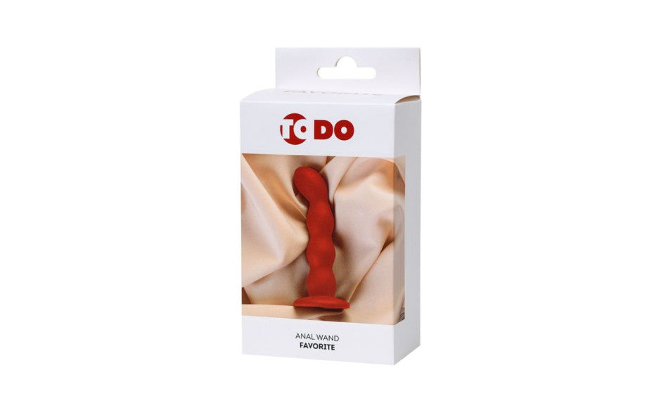 ToDo Favorite Ribbed Textured Anal Wand Butt Plugs