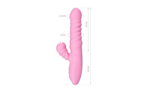JOS Lixy Heating and Rotating Petal Tickler Rabbit Vibrator - Rabbit Vibrators