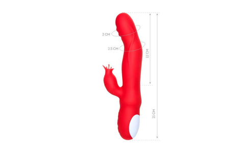JOS Redli Heating and Rotating Rabbit Tickler Vibrator - Rabbit Vibrators