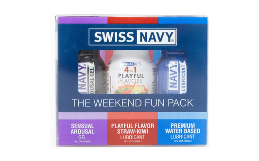 Swiss Navy Weekend Fun Pack Anal Silicone Lubricant Silicone Based Lubes