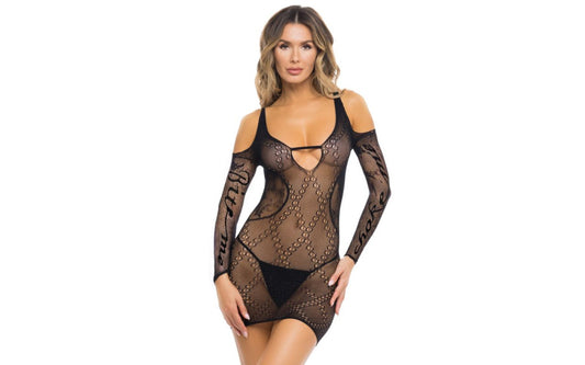 Rene Rofe Between The Lines Sexy Womens Dress One Size Black - Skirts And Club Wear