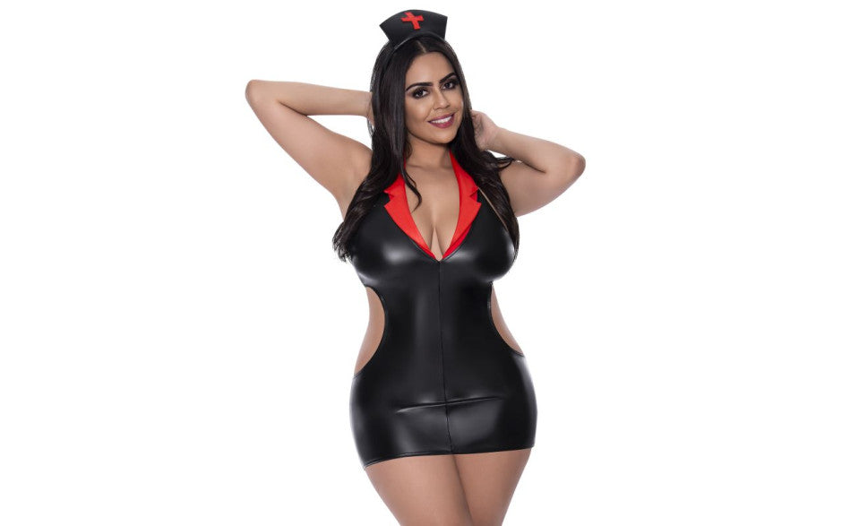 Exposed Lingerie Sexy Night Nurse Costume Fancy Dress Ups