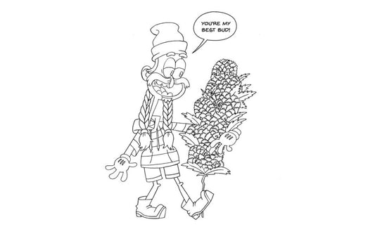 Wood Rocket High AF Adult Colouring Book - Party Gifts and Novelties