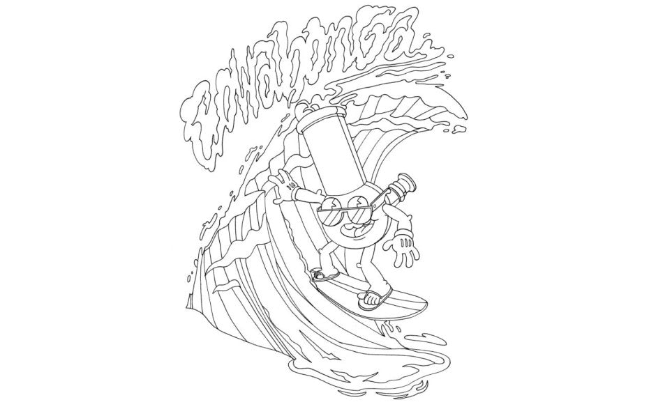 Wood Rocket High AF Adult Colouring Book Party Gifts and Novelties