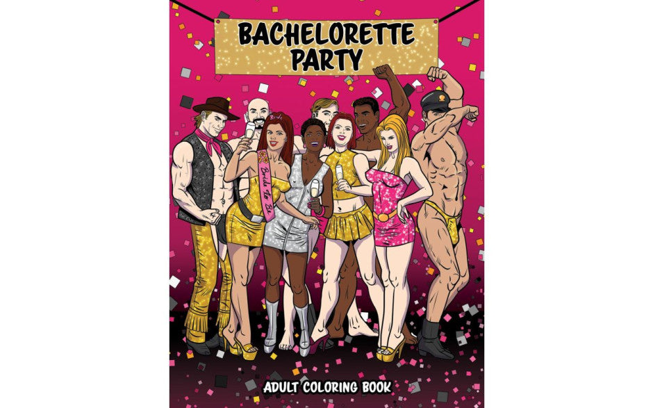 Wood Rocket Bachelorette Party Colouring Book Party Gifts and Novelties