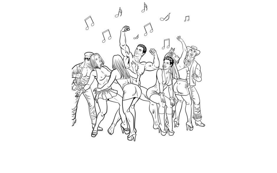 Wood Rocket Bachelorette Party Colouring Book Party Gifts and Novelties