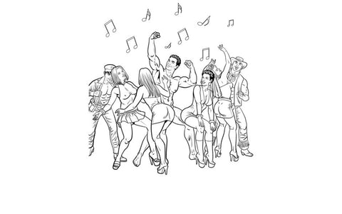 Wood Rocket Bachelorette Party Colouring Book - Party Gifts and Novelties