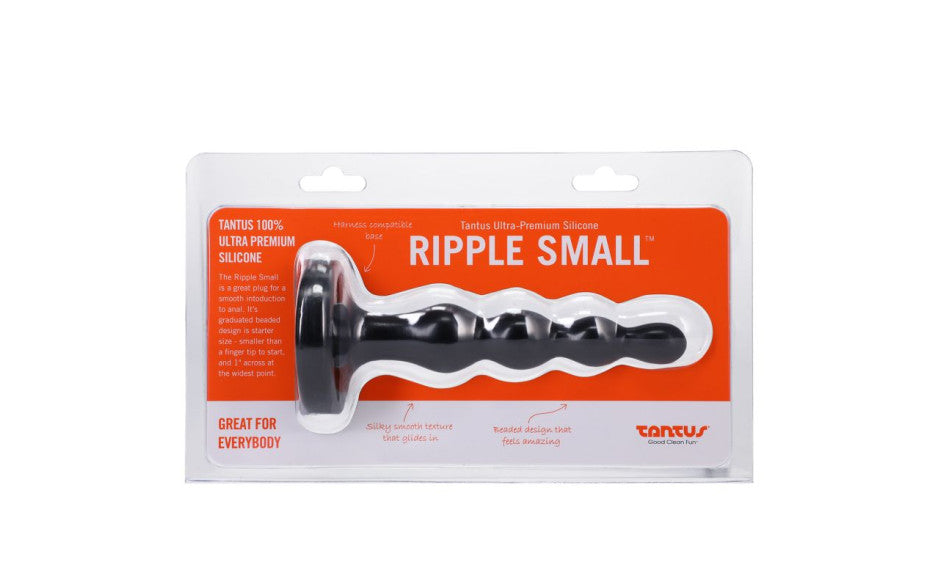 Tantus Ripple Small Anal Beads Onyx Anal Dildos