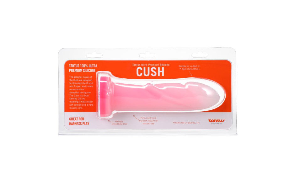 Tantus Cush Dual Density Realistic Dildo Rose Quartz Realistic Dildos