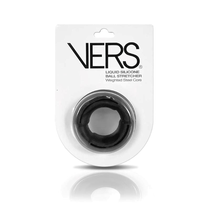 VERS Steel Weighted Ball Stretcher - Black Ball and Cock Toys