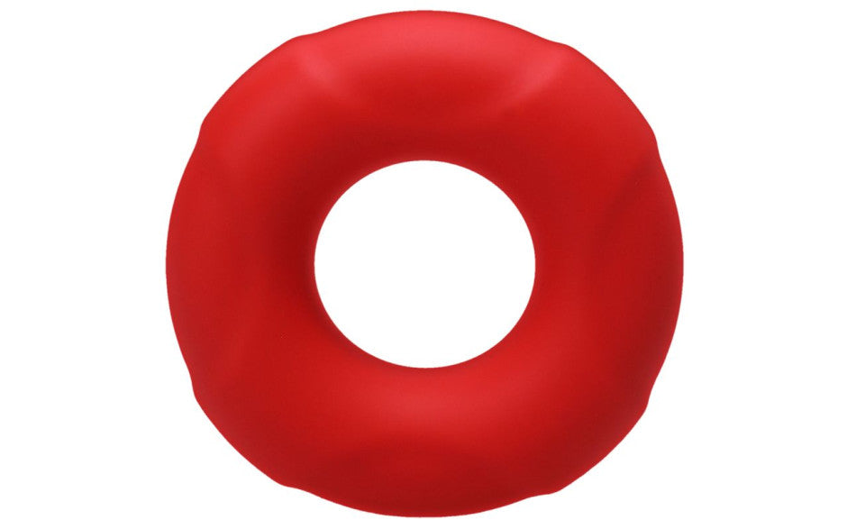 Tantus Buoy Stretchy Silicone Mens Cock Ring Medium Crimson Stretchy Cock Rings
