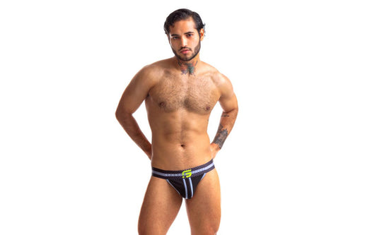 Sport Fucker Jersey Mens Jock Strap Black - Jocks and G-Strings