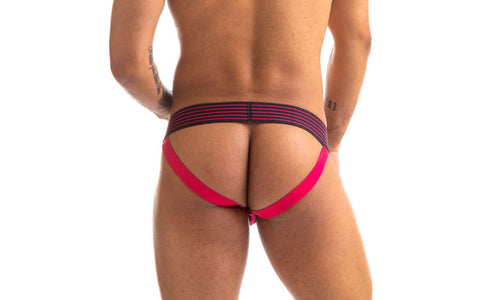 Sport Fucker Rally Mens Sexy Jock Strap Black and Red - Jocks and G-Strings