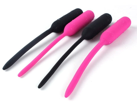 Vibrating Silicone Urethral Sound Small - Penis Plugs