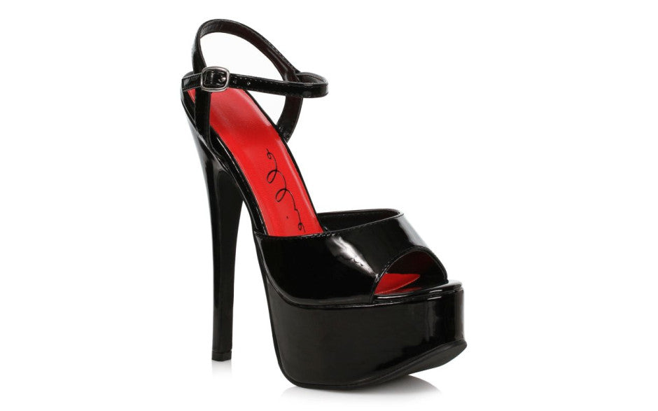 Ellie Shoes 6.5 Inch Stiletto Womens Sandal Black Womens Footwear