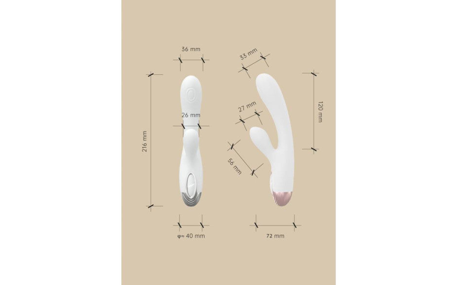 Drywell Pada Rabbit and G-Spot Pulsing Vibrator Rabbit Vibrators