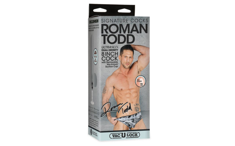 Signature Cocks Roman Todd 8 Inch Suction Cup Realistic Cock Realistic Dildos
