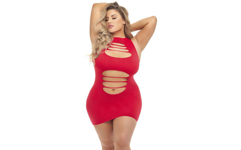 Pink Lipstick Cant Commit Women Clubwear Dress - Skirts And Club Wear