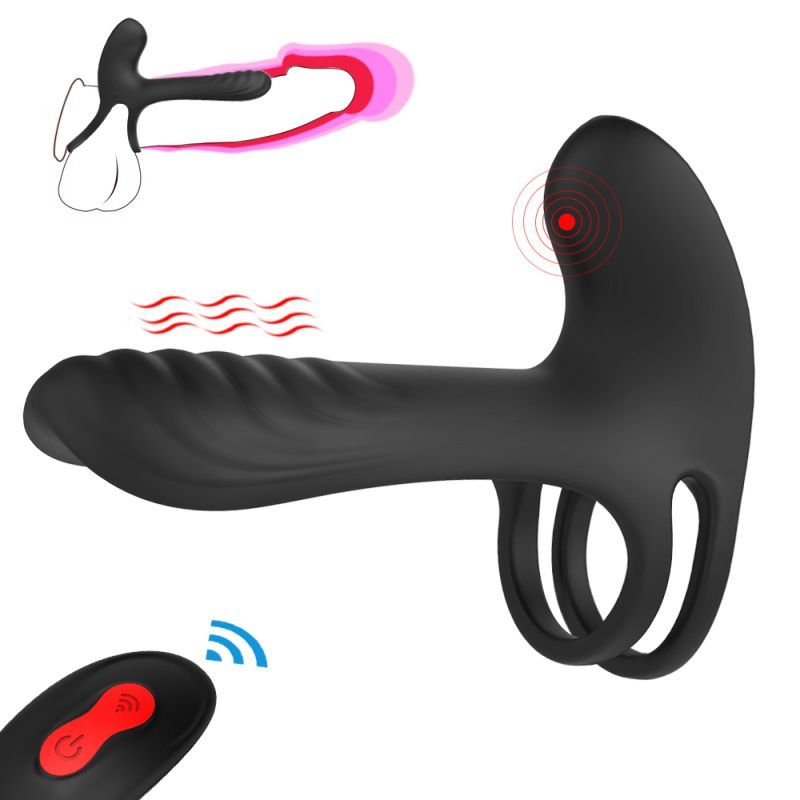 S-Hande Frank Remote Control Vibrating Penis Shaft Black Sex Toys For Couples